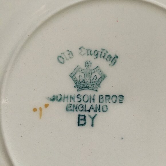 Vintage Old Staffordshire Johnson Bros England MARLOW Dessert Plate #4 - Picture 5 of 6